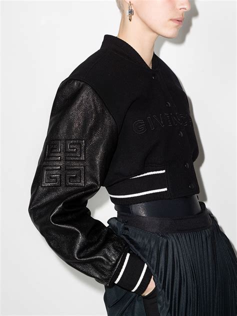 givenchy bomber jacket sale|givenchy cropped bomber jacket.